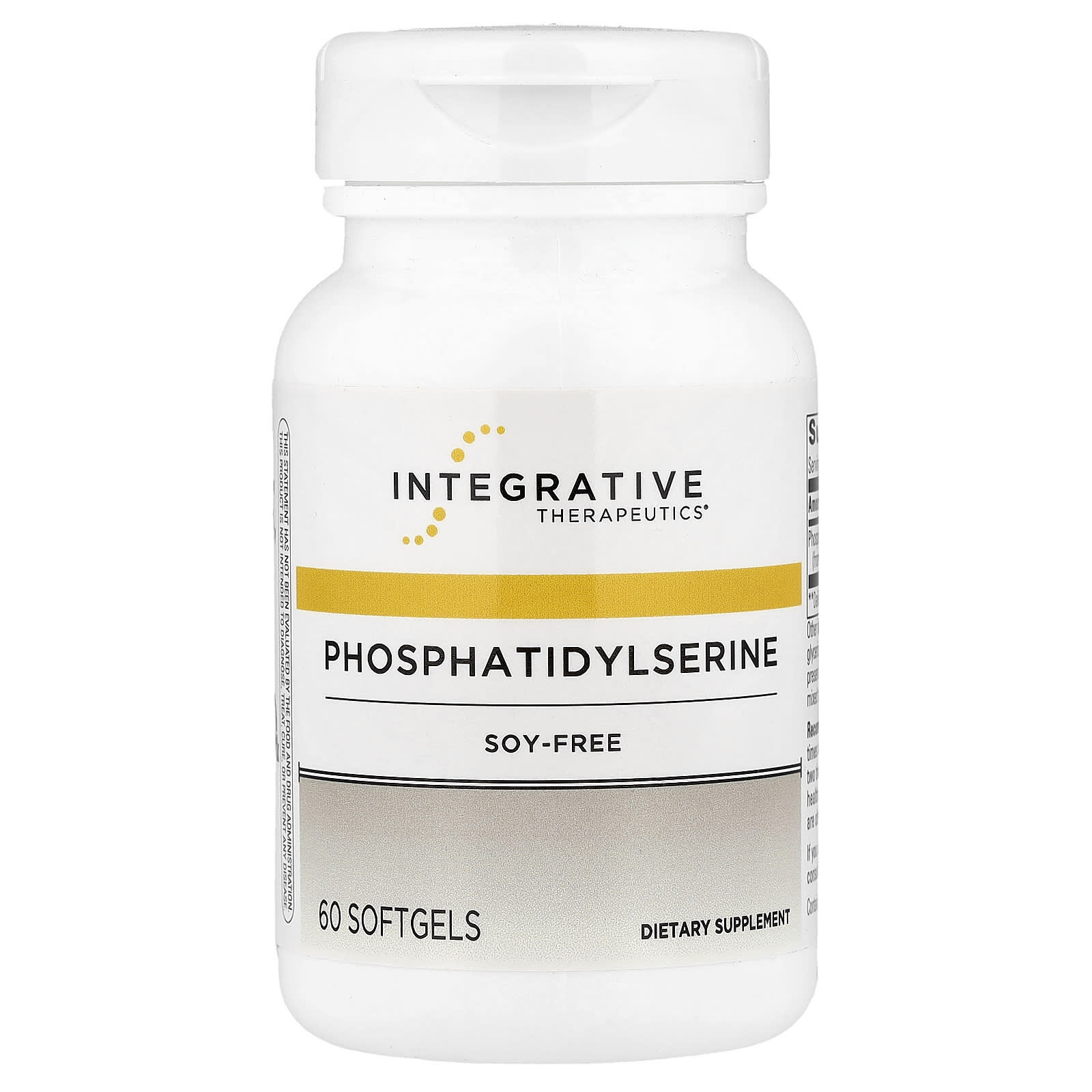 Integrative Therapeutics Phosphatidylserine, 60 мягких капсул (100 мг в капсуле)