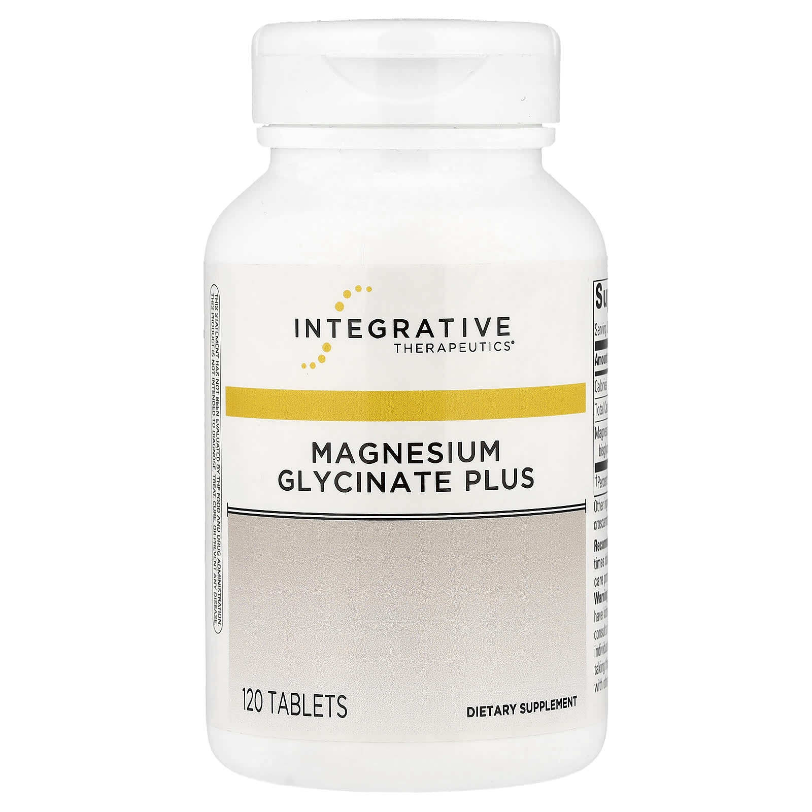 Magnesium Glycinate Plus, 120 Tablets (110 mg per Tablet)
