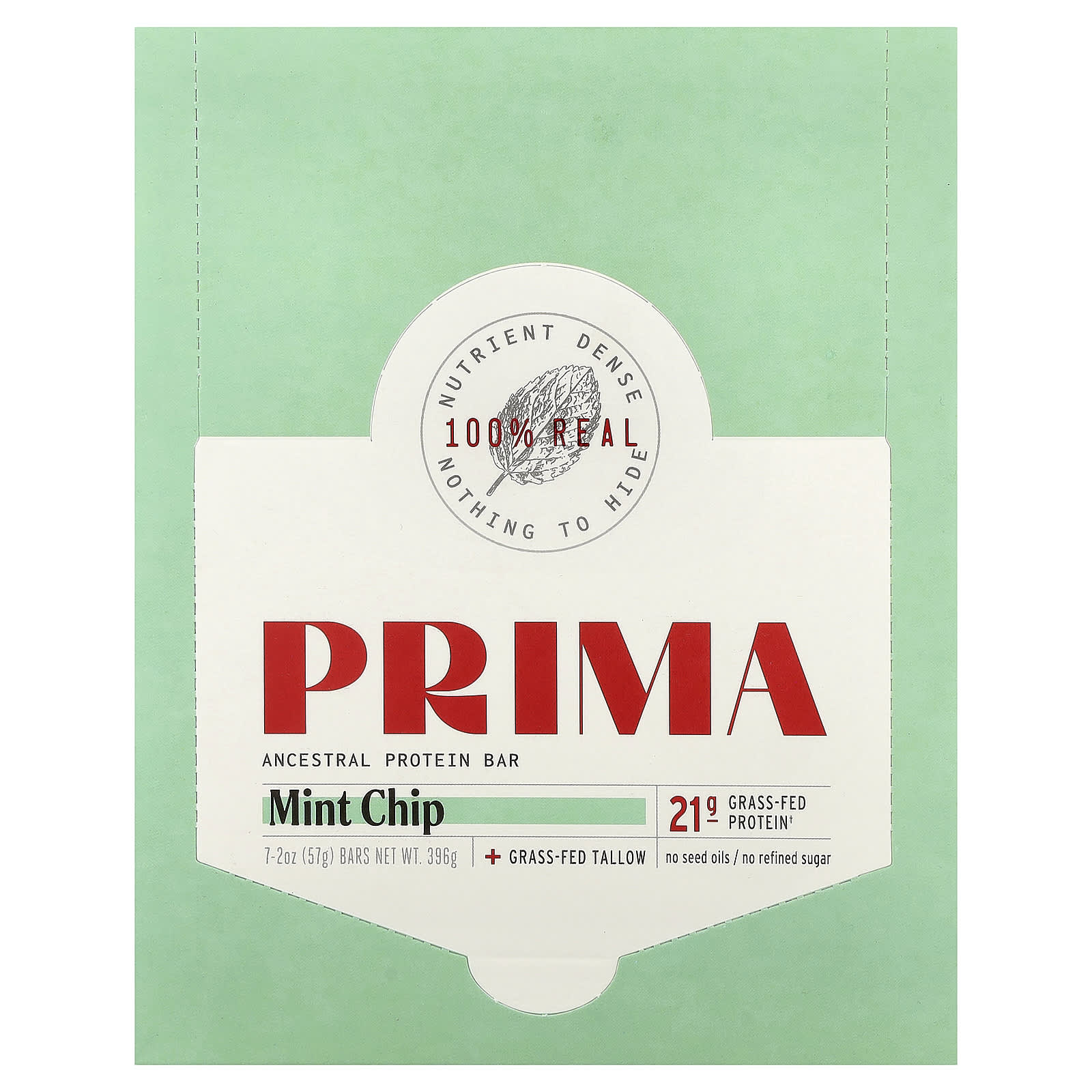 Протеиновый батончик Prima Ancestral, мята с шоколадом, 7 шт. по 57 г