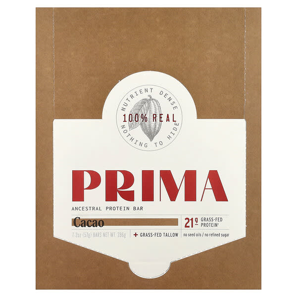 Ancestral Protein Bar, какао, 7 батончиков, 2 унц. (57 г) каждый