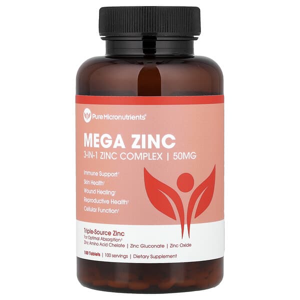 Mega Zinc, 50 мг, 100 таблеток