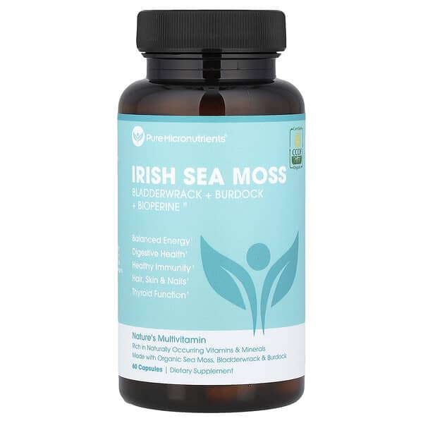 Organic Irish Sea Moss, 60 Capsules