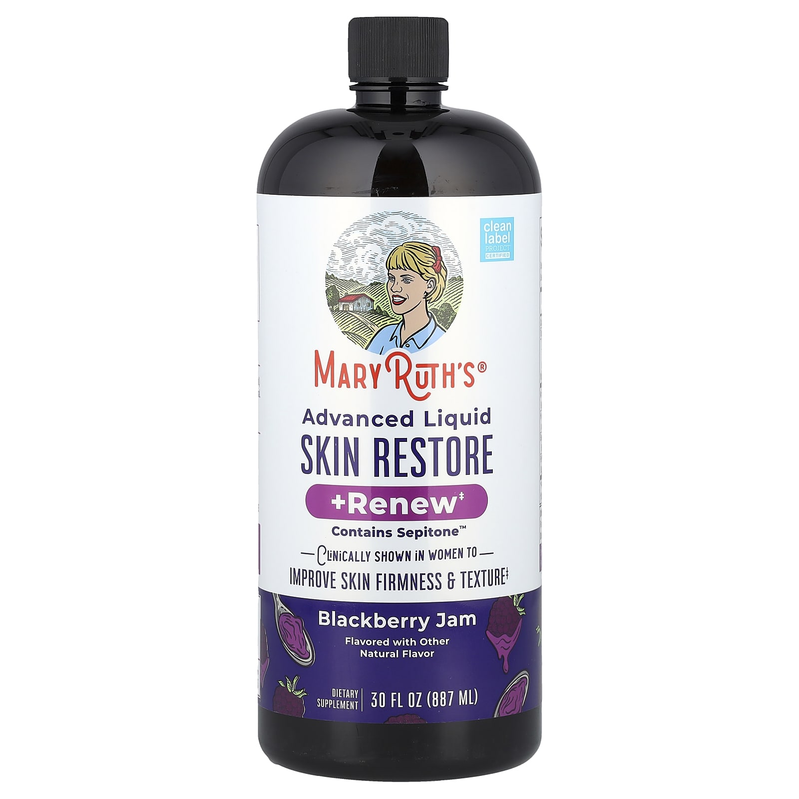 Advanced Liquid Skin Restore + Renew, Blackberry Jam, 30 fl oz (887 ml)
