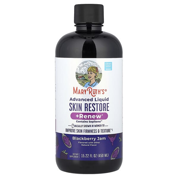 Восстанавливающая сыворотка Advanced Liquid Skin Restore + Renew, Blackberry Jam, 15.22 жидких унции (450 мл)