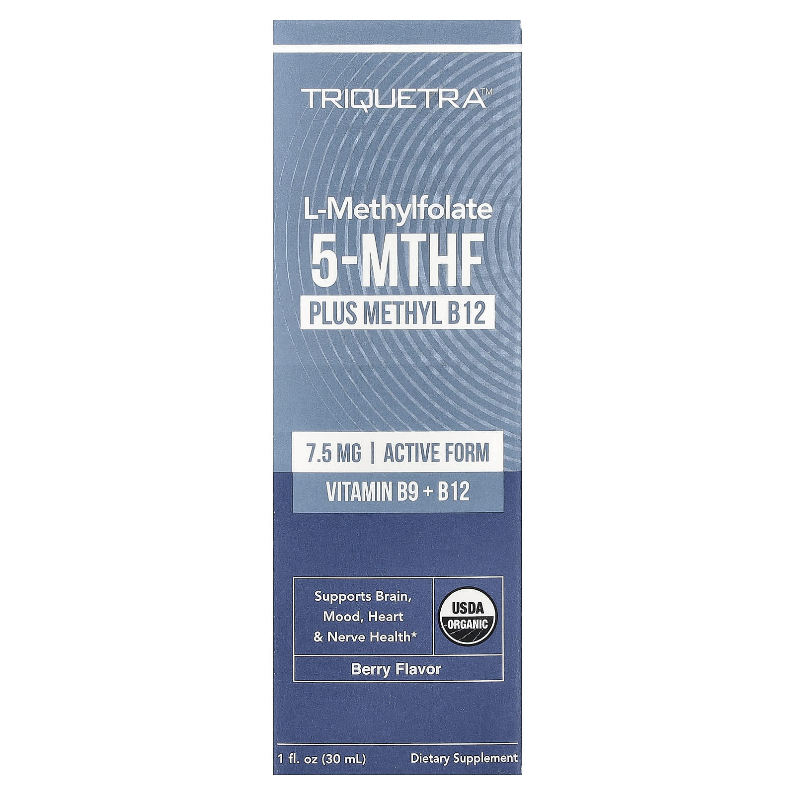 L-Methylfolate 5-MTHF Plus Methyl B-12, ягода, 1 фл. унц. (30 мл)