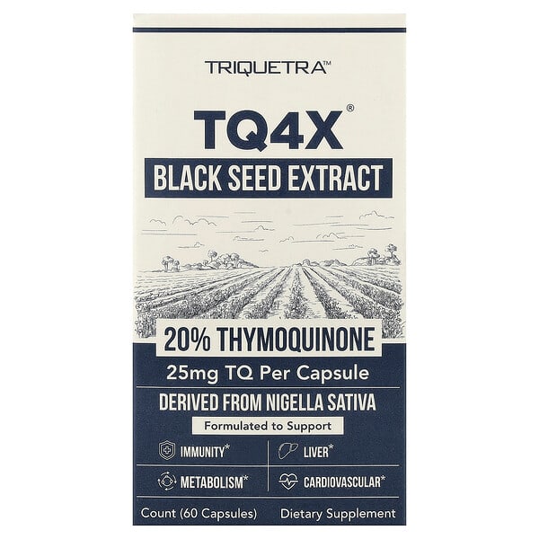 TQ4X® экстракт черного тмина, 60 капсул