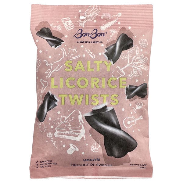 Salty Licorice Twists, 4.2 oz (120 g)