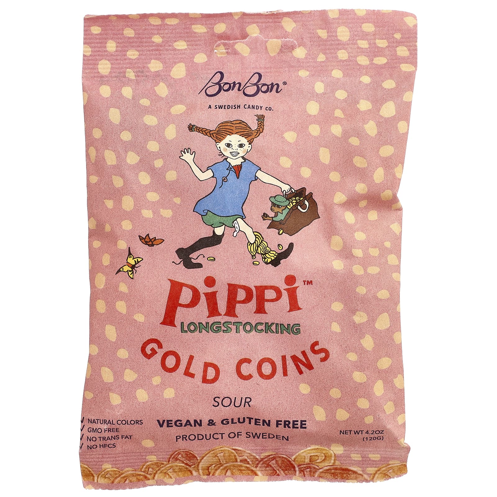 Pippi™ Longstocking, Gold Coins, Sour, 4.2 oz (120 g)