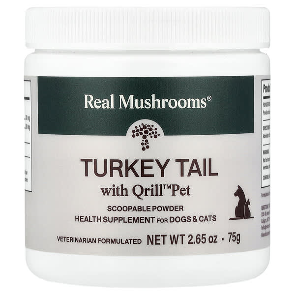 Turkey Tail with Qrill™ Pet, For Dogs & Cats, 2.65 oz (75 g)