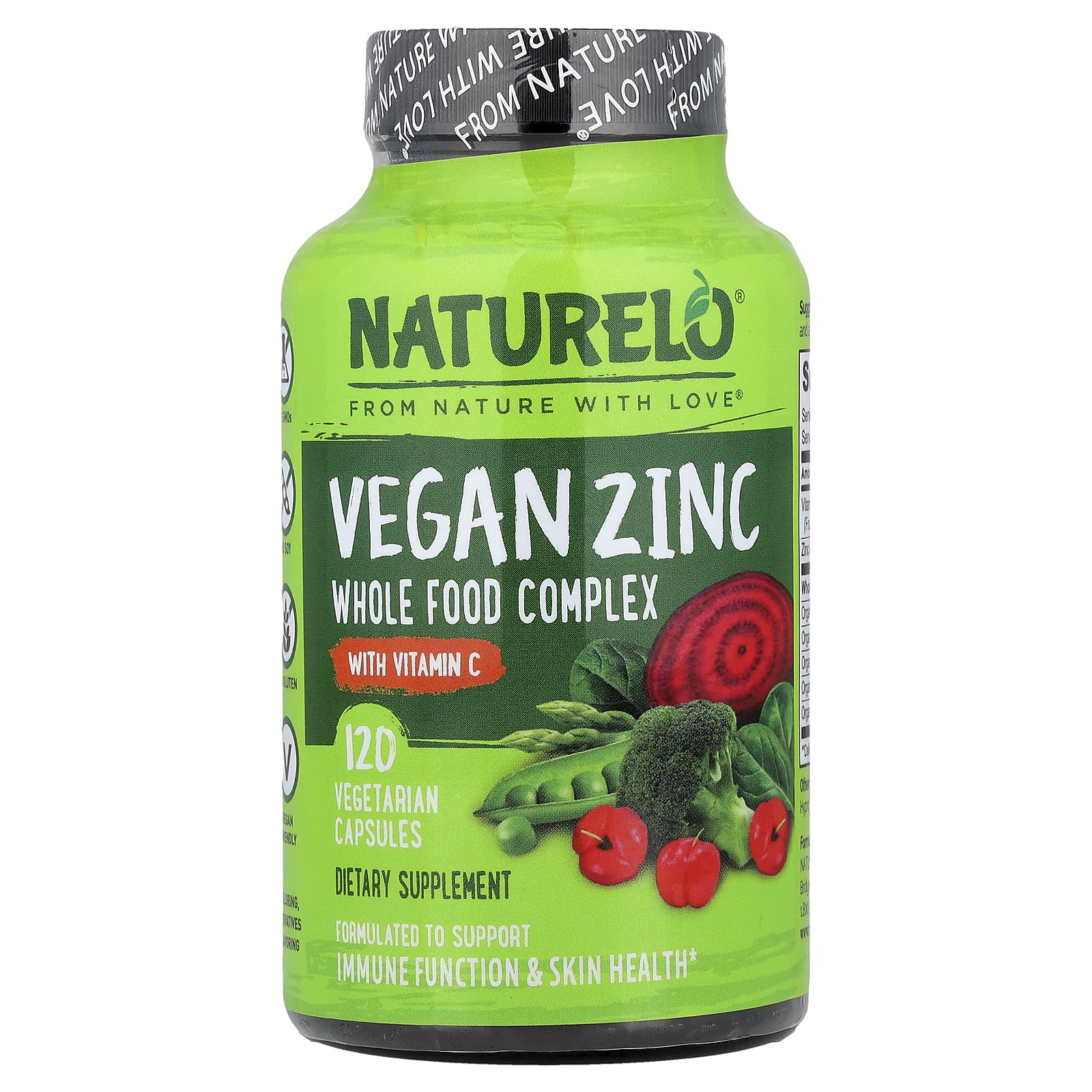 Vegan Zinc with Vitamin C, 120 Vegetarian Capsules
