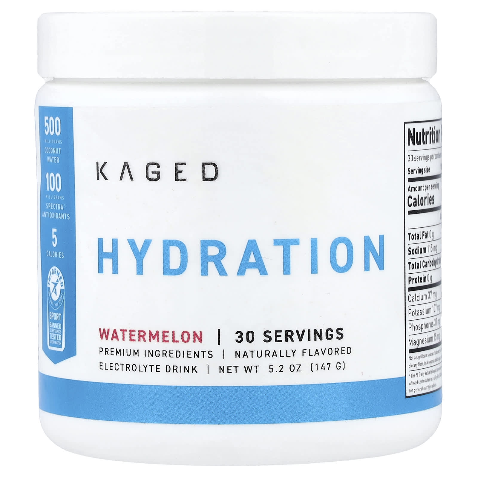 Hydration, Watermelon, 5.2 oz (147 g)