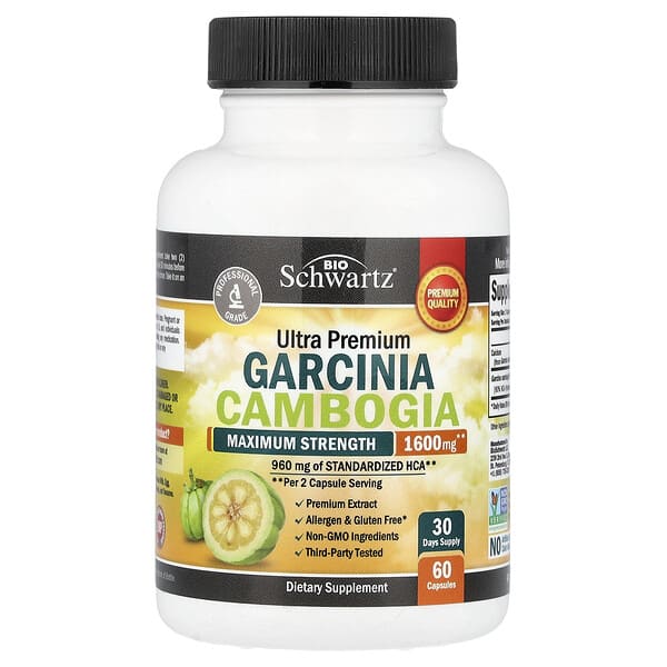 Ultra Premium Garcinia Cambogia, Maximum Strength, 60 Capsules