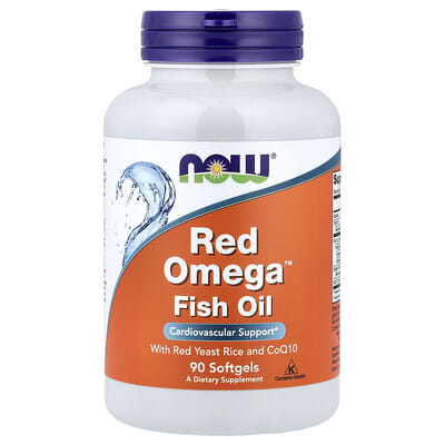 Red Omega™ рыбий жир с красным рисом и CoQ10, 90 мягких капсул