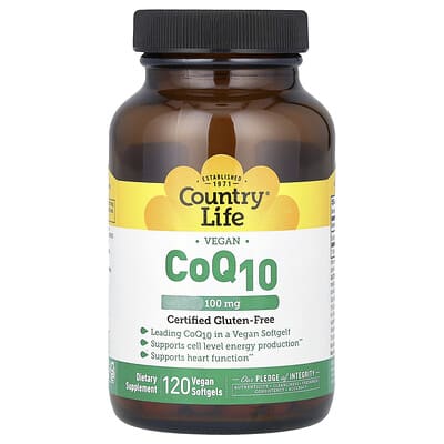 Веганский CoQ10, 100 mg, 120 веганских мягких капсул