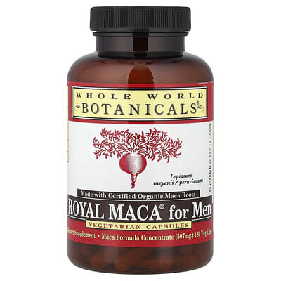 Royal Maca® для мужчин, 180 веганских капсул