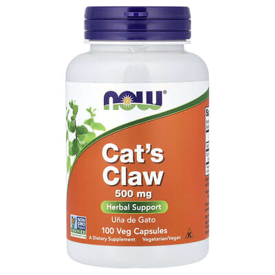 Cat's Claw, 100 Veg Capsules (0.1 g per Capsule)
