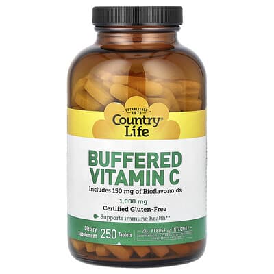 Buffered Vitamin C, 1,000 mg, 250 таблеток