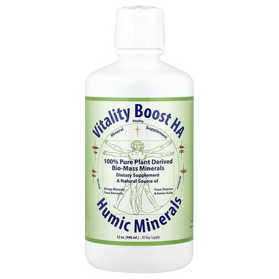 Morningstar Minerals Vitality Boost HA, гуминовые минералы, 32 oz (946 ml)