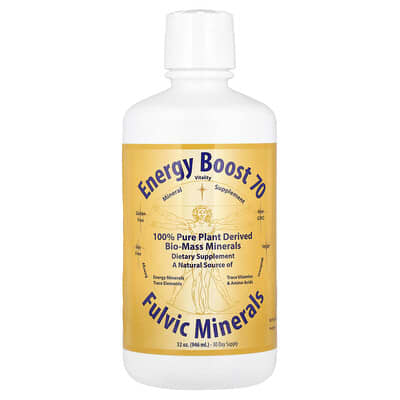 Energy Boost 70, Fulvic Minerals, 32 oz (946 ml)