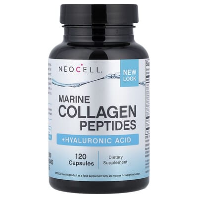 Marine Collagen Peptides + Hyaluronic Acid, 120 Capsules