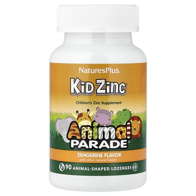 Animal Parade®, Kid Zinc®, мандарин, 90 жевательных пастилок в форме животных