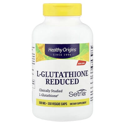 L-Glutathione Reduced, 500 mg, 150 вегетарианских капсул