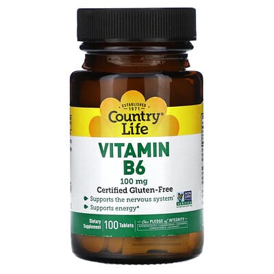 Витамин B6, 100 mg, 100 таблеток