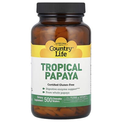 Tropical Papaya, 500 жевательных таблеток