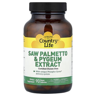 Saw Palmetto & Pygeum Extract, 90 веганских капсул