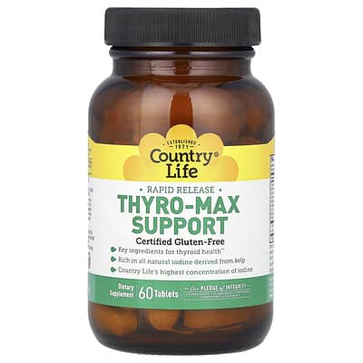 Country Life Rapid Release Thyro-Max Support, 60 таблеток