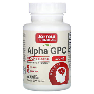 Веганский Alpha GPC, 300 mg, 60 вегетарианских капсул
