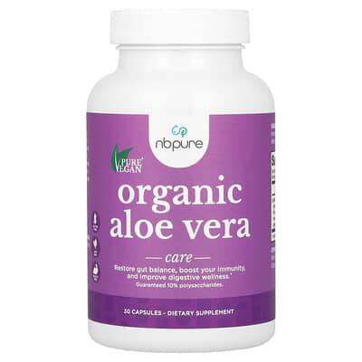 NB Pure Органический алоэ вера, 30 капсул (300 mg)
