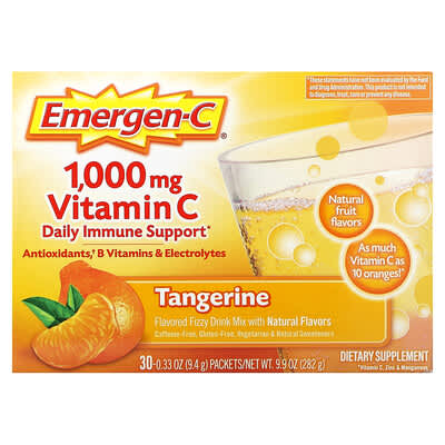Vitamin C, Tangerine, 1,000 mg, 30 Packets, 0.33 oz (9.4 g) Each
