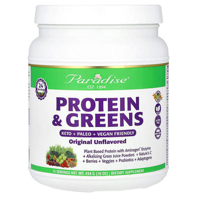Протеин и суперфуды Paradise Herbs, Original Unflavored, 16 oz (454 g)