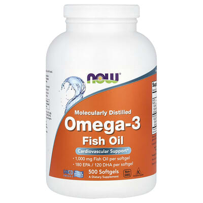 Omega-3 Fish Oil, 1,000 mg, 500 Softgels