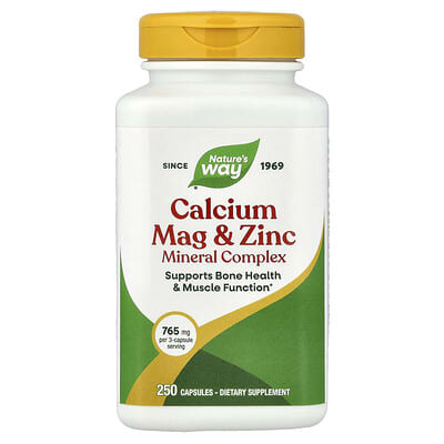 Комплекс минералов Calcium, Mag & Zinc, 250 Capsules