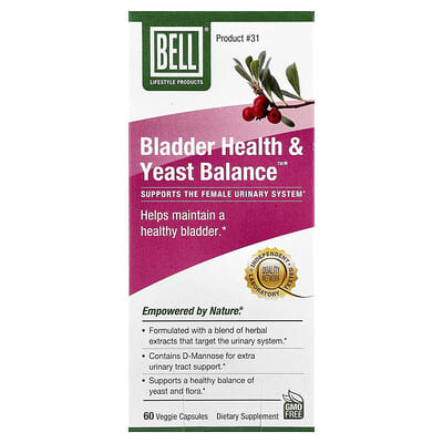Bladder Health & Yeast Balance™, 60 вегетарианских капсул