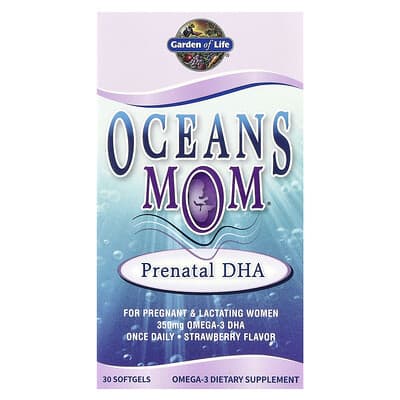 Oceans Mom®, Prenatal DHA, Strawberry, 350 mg, 30 мягких капсул