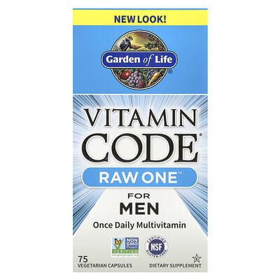 Vitamin Code® RAW One™ мультивитамины для мужчин, 75 вегетарианских капсул