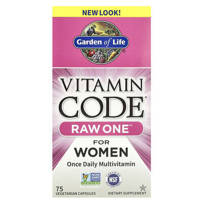 Vitamin Code®, RAW One™, Мультивитамины для женщин, 75 вегетарианских капсул
