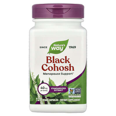 Black Cohosh, 40 mg, 120 Vegan Capsules