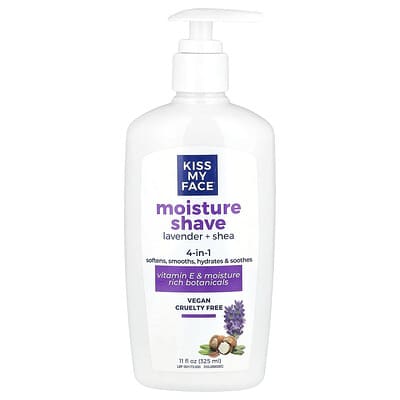Kiss My Face Увлажнение 4 в 1 Lavender + Shea 11 fl oz (325 ml)