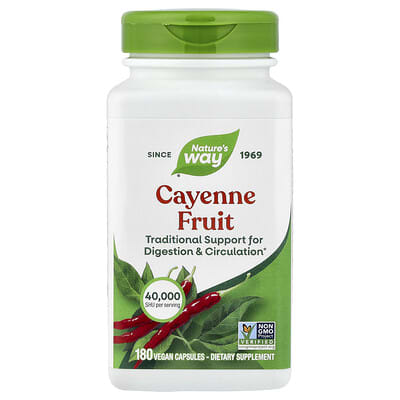 Кайенский перец, 180 веганских капсул (450 mg на капсулу)