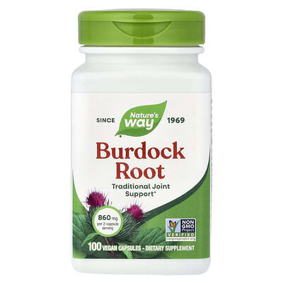 Burdock Root, 100 Vegan Capsules (430 mg per Capsule)