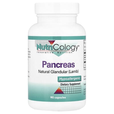 Pancreas, Natural Glandular (Lamb), 425 mg, 90 капсул