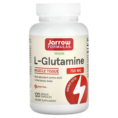 Веганский L-Glutamine, 750 mg, 120 вегетарианских капсул