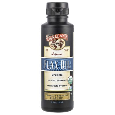 Organic Lignan Flax Oil, 8 fl oz (236 ml)