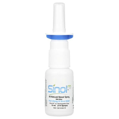 Назальный спрей SinolM™, All-Natural Nasal Spray, Fast Allergy & Sinus Relief, 15 ml