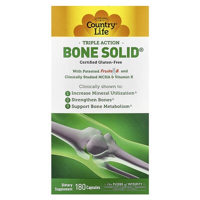 Triple Action Bone Solid®, 180 капсул