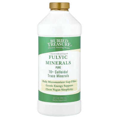 Fulvic Minerals, Pure, 33 fl oz (990 ml)